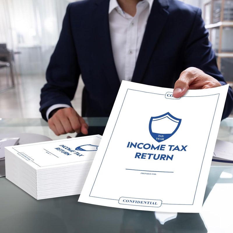 Engrowtic 200 Pcs Income Tax Return Envelope for Tax Preparers 9 x 12 Inches Open End Security Envelopes for Office Business Legal Documents Catalog Paper Mailing, White - Image 4